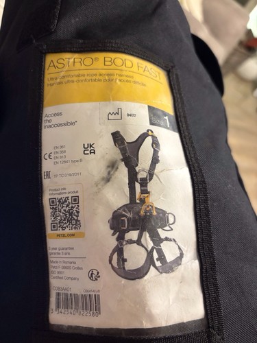 Petzl avao bod harness - bod, work